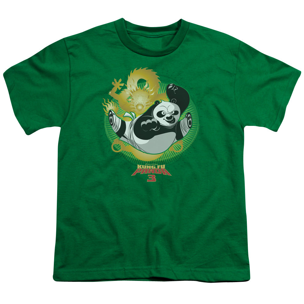 KUNG FU PANDA/DRAGO PO - S/S YOUTH 18/1 - KELLY GREEN