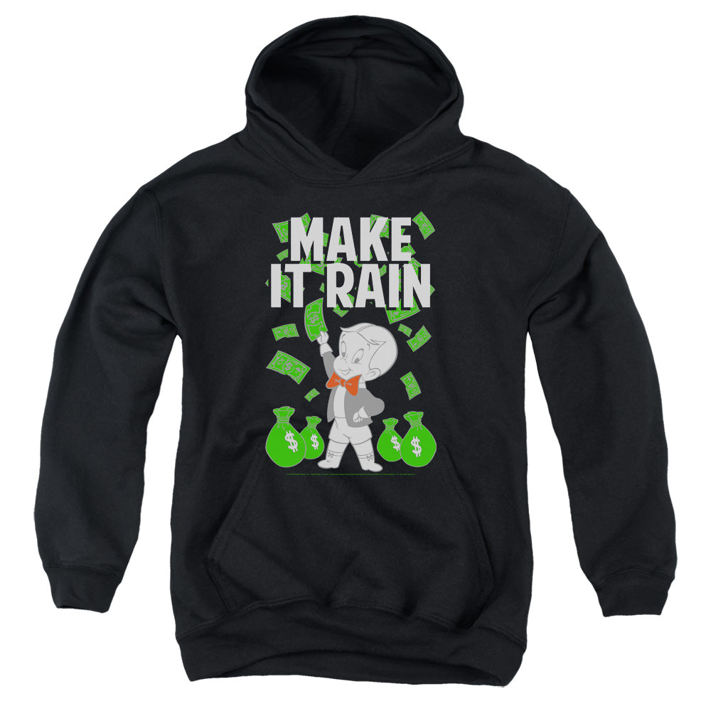 RICHIE RICH/MAKE IT RAIN - YOUTH PULLOVER HOODIE - BLACK