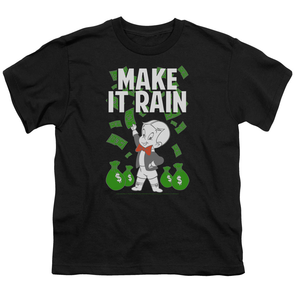 RICHIE RICH/MAKE IT RAIN - S/S YOUTH 18/1 - BLACK