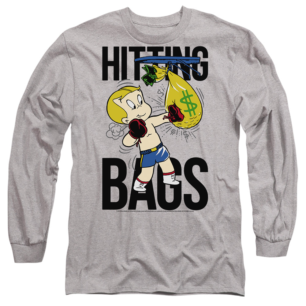 RICHIE RICH/MAKE IT RAIN - L/S ADULT 18/1 - ATHLETIC HEATHER