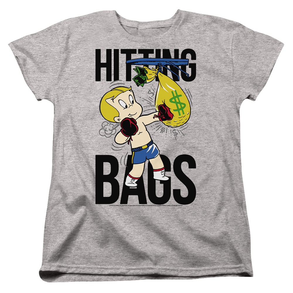 RICHIE RICH/MAKE IT RAIN - S/S WOMENS TEE - ATHLETIC HEATHER
