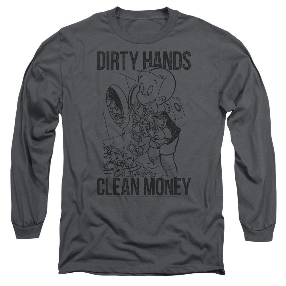 RICHIE RICH/CLEAN MONEY - L/S ADULT 18/1 - CHARCOAL