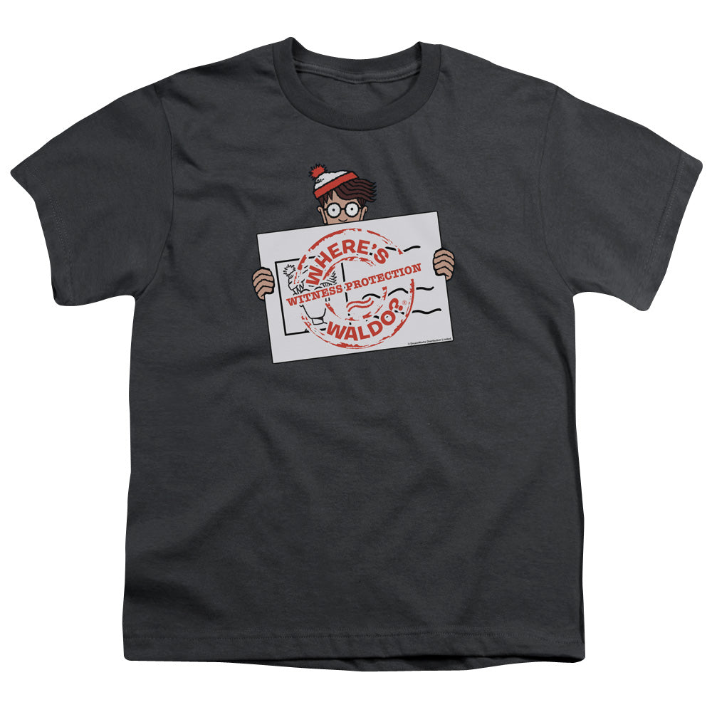 WHERES WALDO/WITNESS PROTECTION - S/S YOUTH 18/1 - CHARCOAL