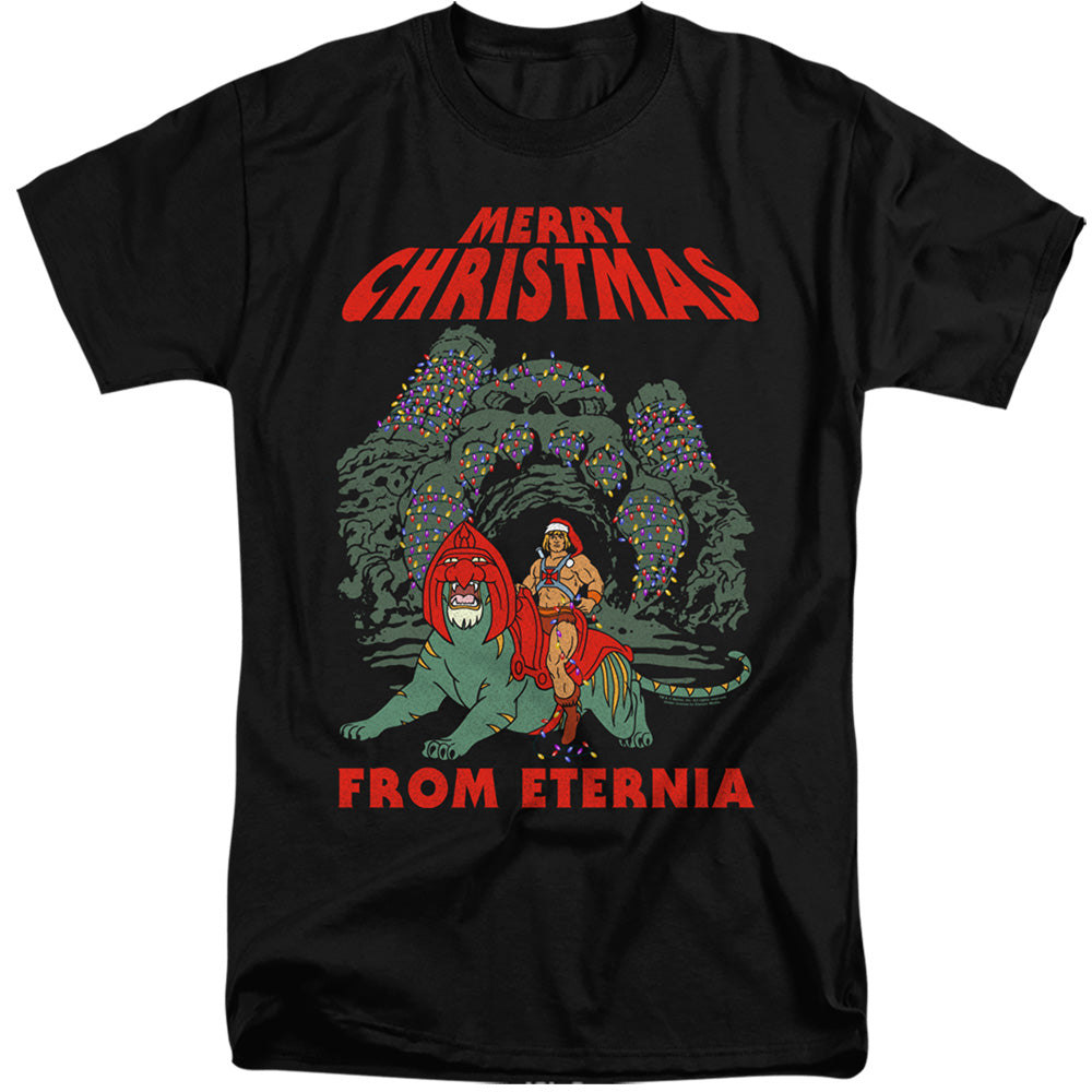 MASTERS OF THE UNIVERSE/ETERNIA CHRISTMAS - S/S ADULT TALL 18/1 - BLACK