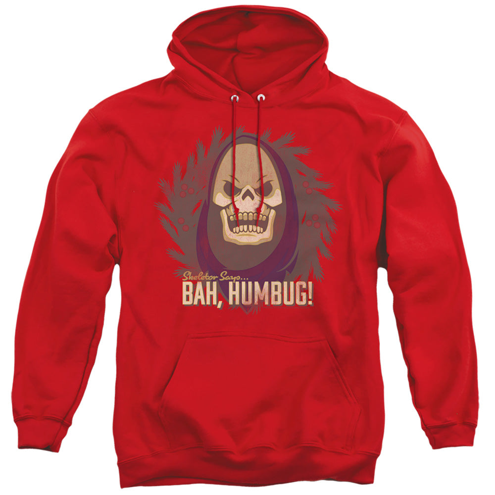 MASTERS OF THE UNIVERSE/BAH HUMBUG - ADULT PULLOVER HOODIE - RED