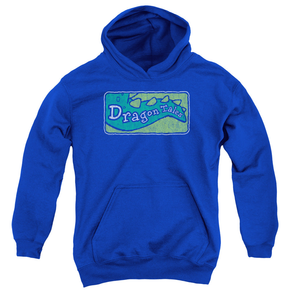 DRAGON TALES/LOGO DISTRESSED - YOUTH PULLOVER HOODIE - ROYAL BLUE
