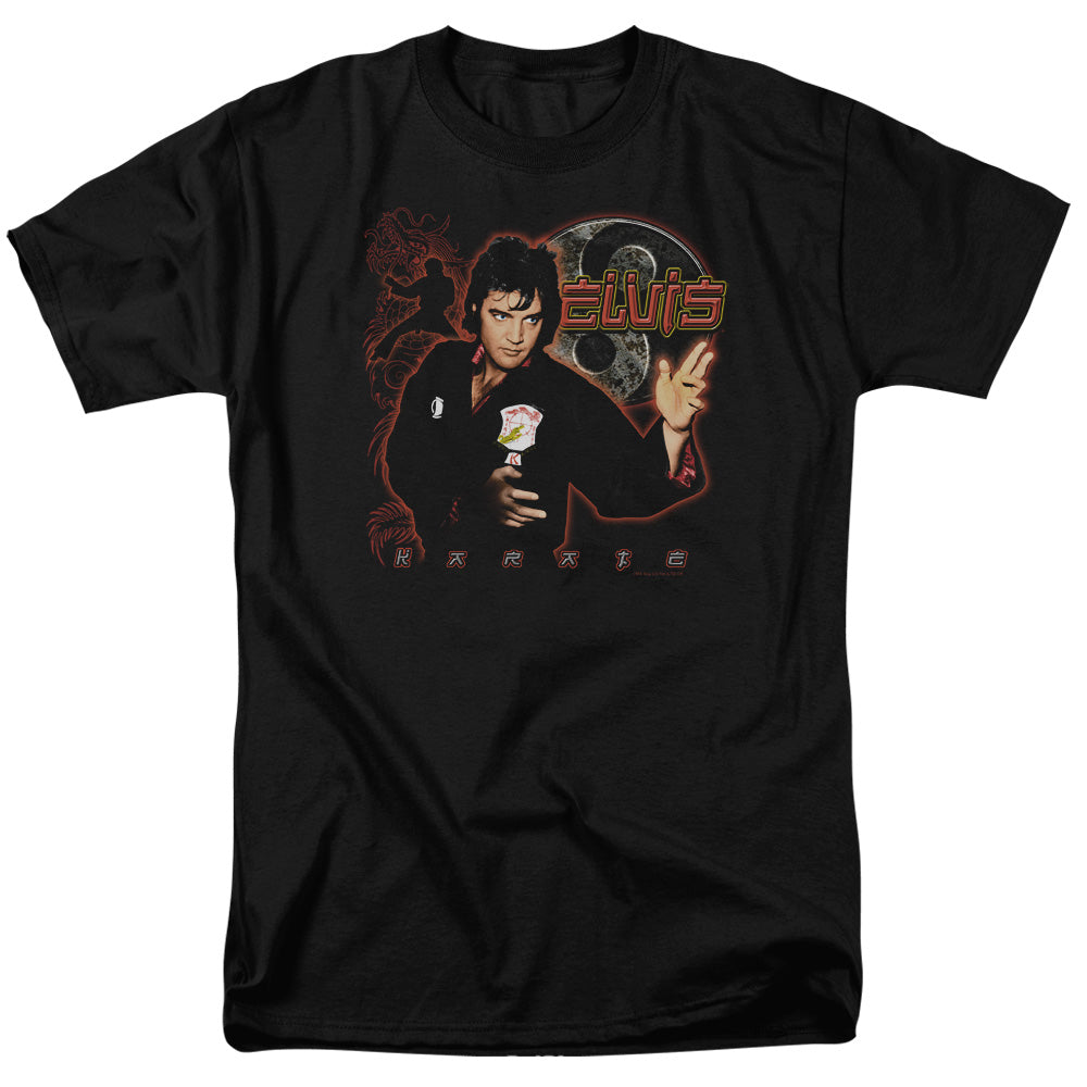 ELVIS PRESLEY/KARATE - S/S ADULT 18/1 - BLACK
