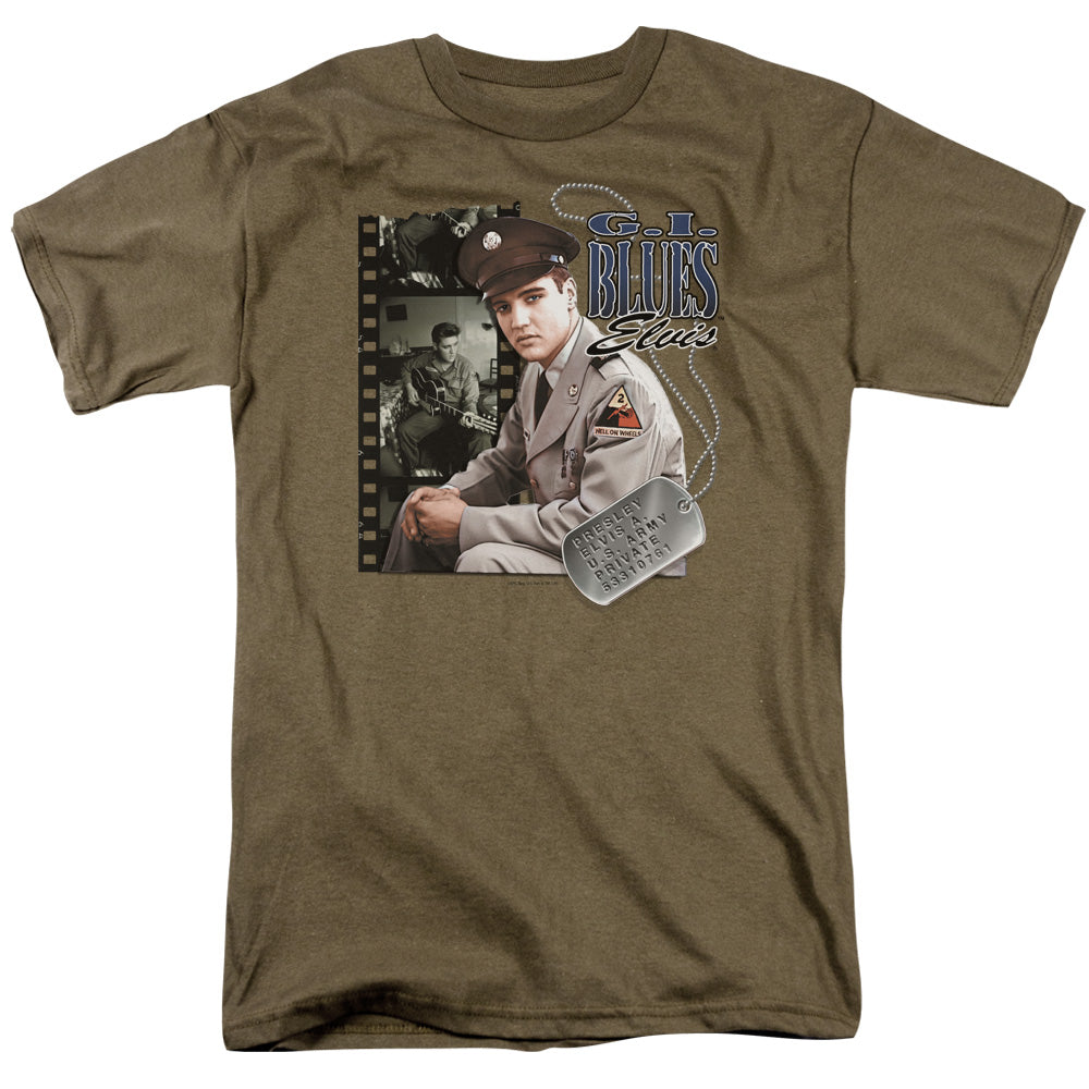 ELVIS PRESLEY/GI BLUES - S/S ADULT 18/1 - SAFARI GREEN