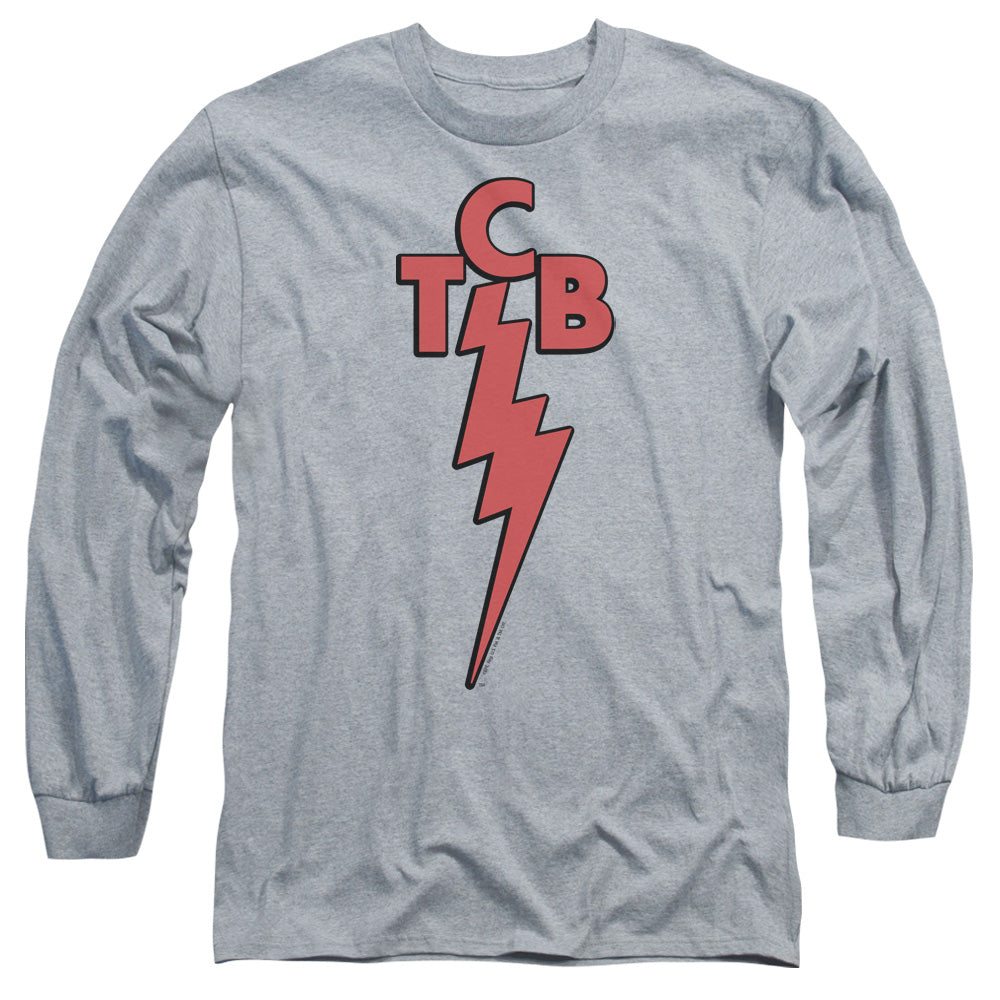 ELVIS PRESLEY/TCB - L/S ADULT 18/1 - ATHLETIC HEATHER