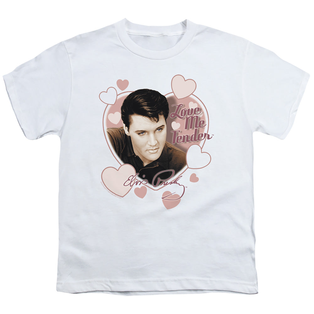 ELVIS PRESLEY/LOVE ME TENDER - S/S YOUTH 18/1 - WHITE