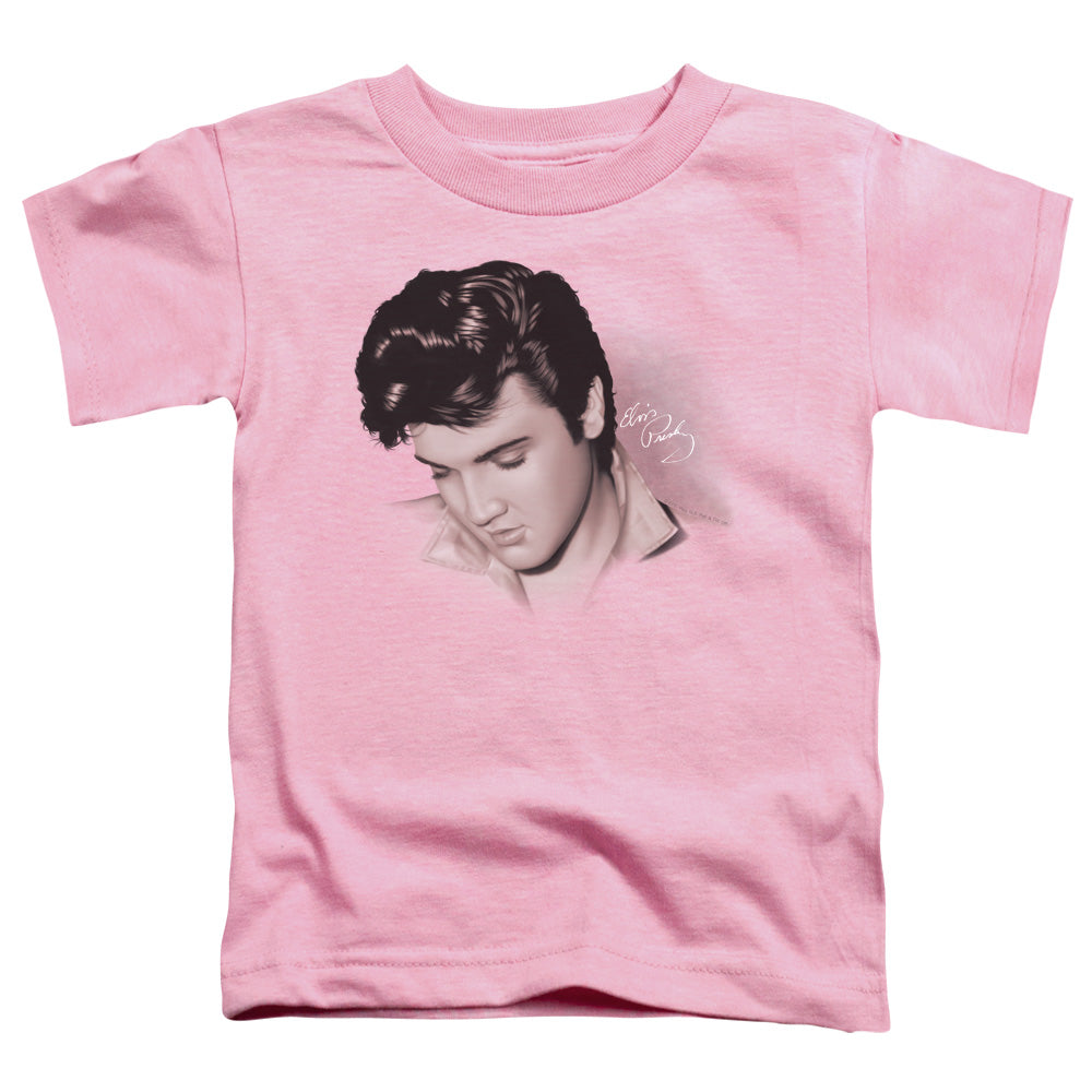ELVIS PRESLEY/LOOKING DOWN - S/S TODDLER TEE - PINK