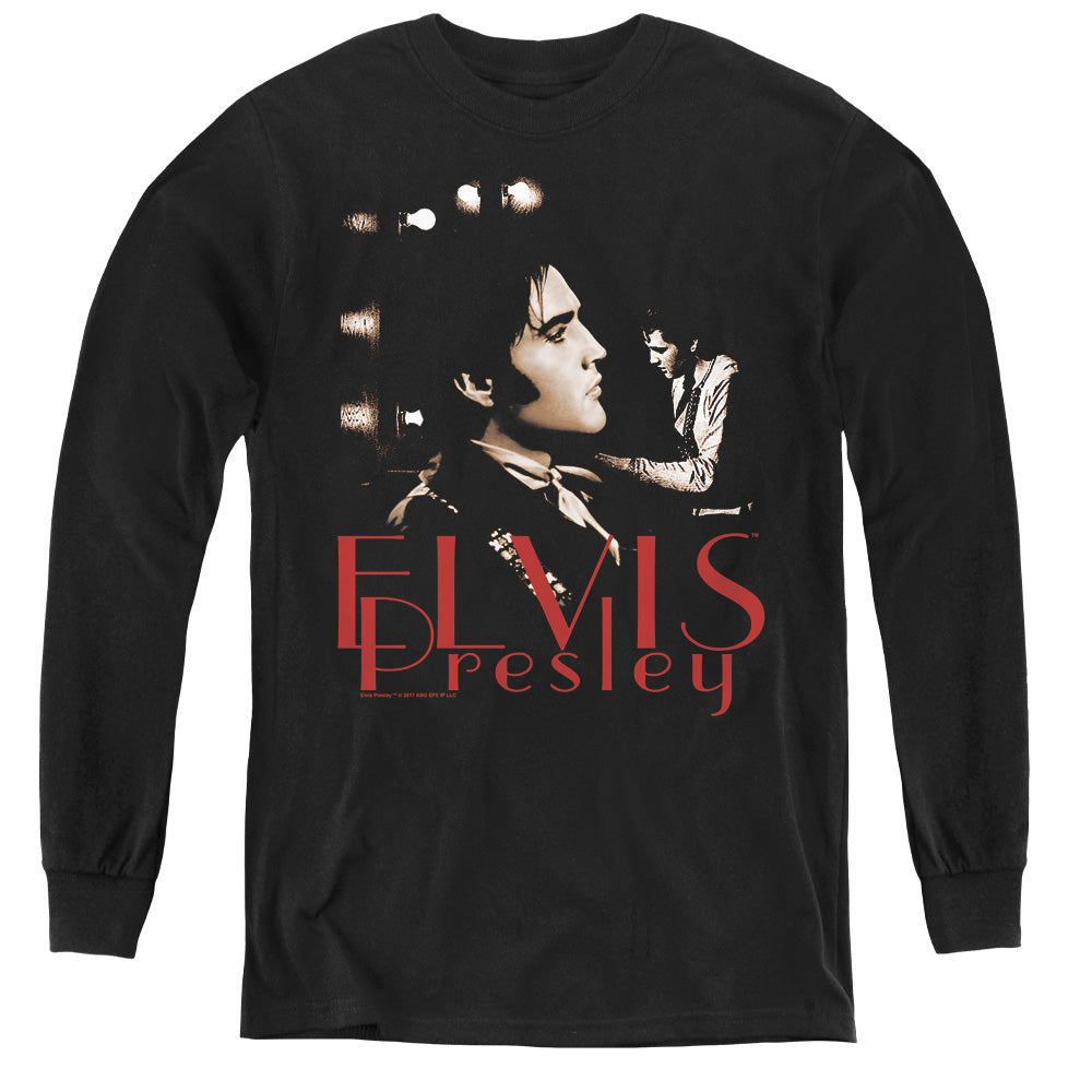 ELVIS PRESLEY/MEMORIES - YOUTH LONG SLEEVE TEE - BLACK