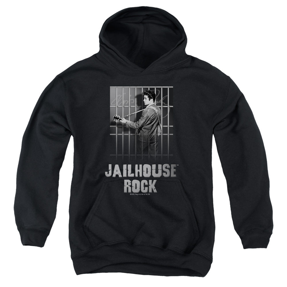 ELVIS PRESLEY/JAILHOUSE ROCK -  YOUTH PULLOVER HOODIE  - BLACK