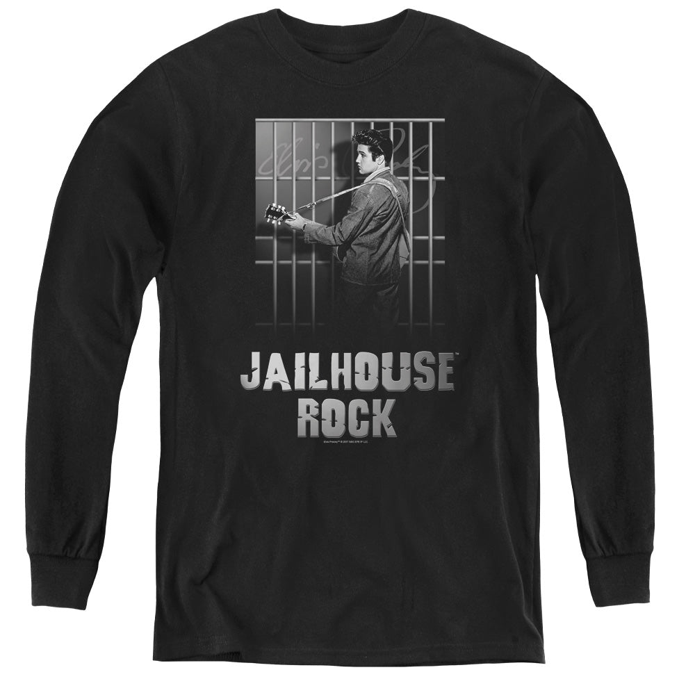 ELVIS PRESLEY/JAILHOUSE ROCK - YOUTH LONG SLEEVE TEE - BLACK