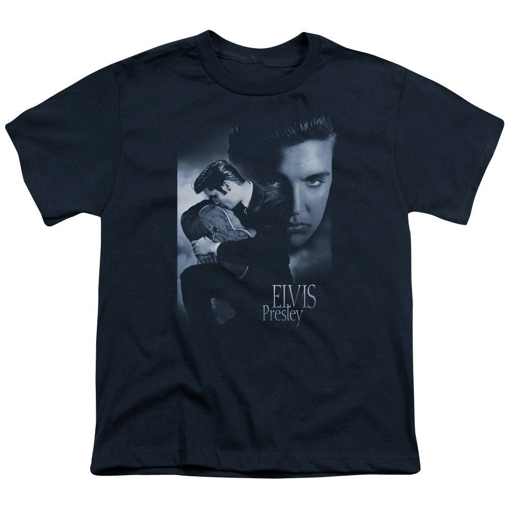 ELVIS PRESLEY/REVERENT - S/S YOUTH 18/1 - NAVY