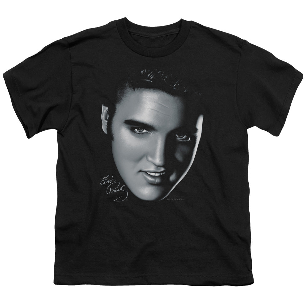 ELVIS PRESLEY/BIG FACE - S/S YOUTH 18/1 - BLACK