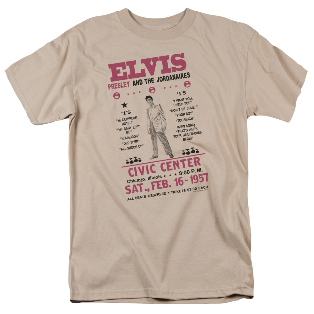 ELVIS PRESLEY/JORDANAIRES - S/S ADULT 18/1 - SAND