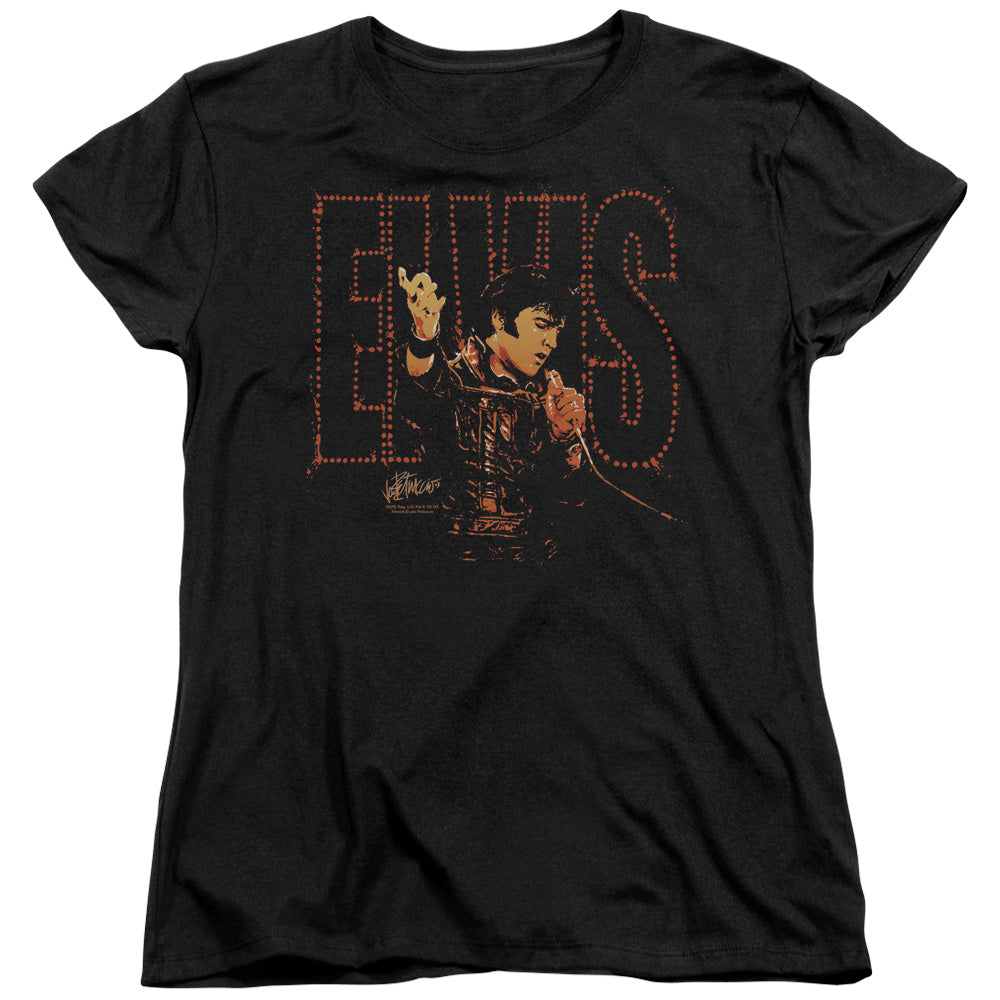 ELVIS PRESLEY/TAKE MY HAND - S/S WOMENS TEE - BLACK