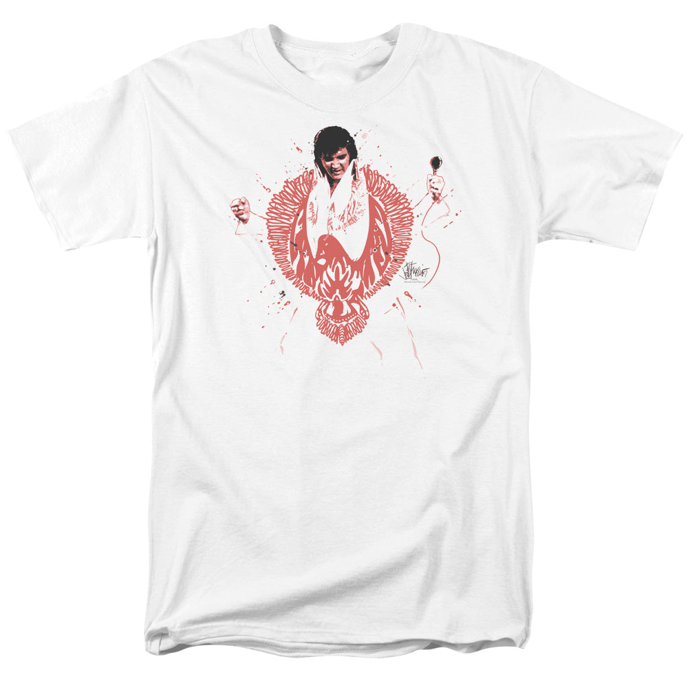 ELVIS PRESLEY/RED PHEONIX - S/S ADULT 18/1 - WHITE