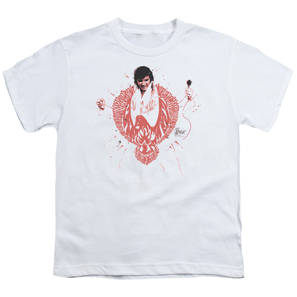 ELVIS PRESLEY/RED PHEONIX - S/S YOUTH 18/1 - WHITE