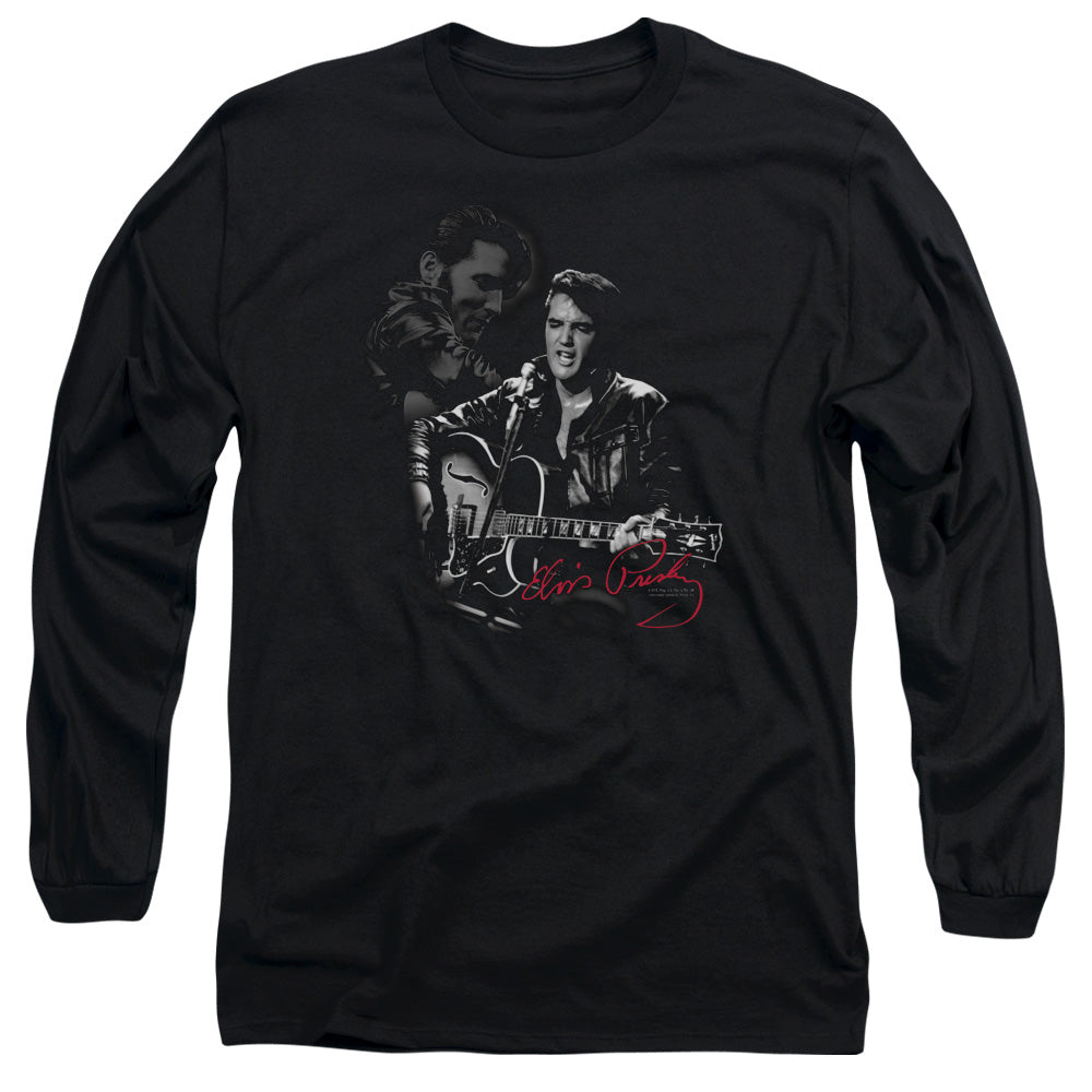 ELVIS PRESLEY/SHOW STOPPER - L/S ADULT 18/1 - BLACK