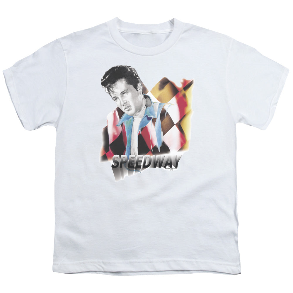 ELVIS PRESLEY/SPEEDWAY - S/S YOUTH 18/1 - WHITE