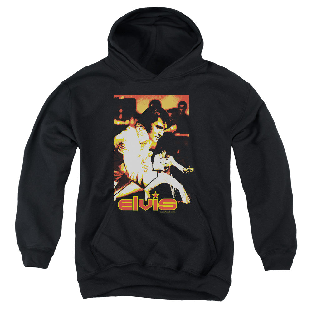 ELVIS PRESLEY/SHOWMAN - YOUTH PULLOVER HOODIE - BLACK
