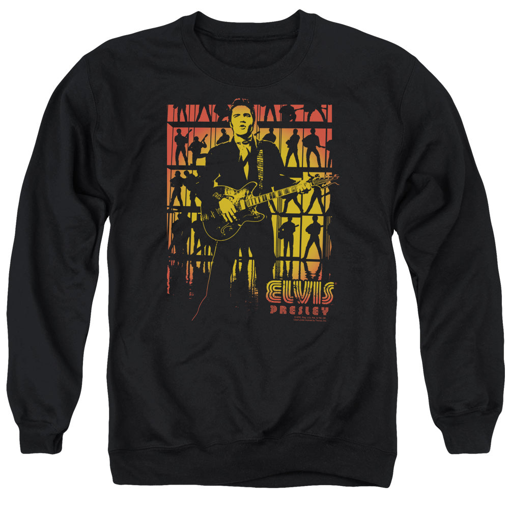 ELVIS PRESLEY/COMEBACK SPOTLIGHT - ADULT CREWNECK SWEATSHIRT - BLACK