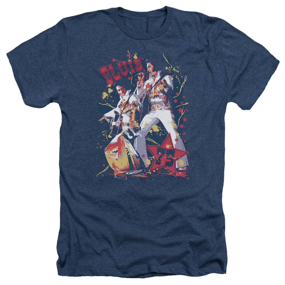 ELVIS PRESLEY/EAGLE ELVIS - ADULT HEATHER - NAVY