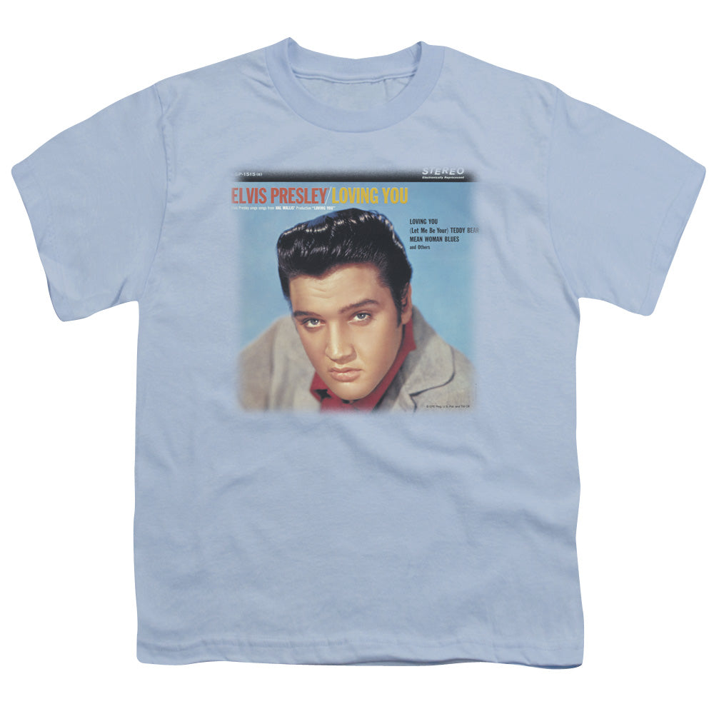 ELVIS PRESLEY/LOVING YOU SOUNDTRACK - S/S YOUTH 18/1 - CAROLINA BLUE