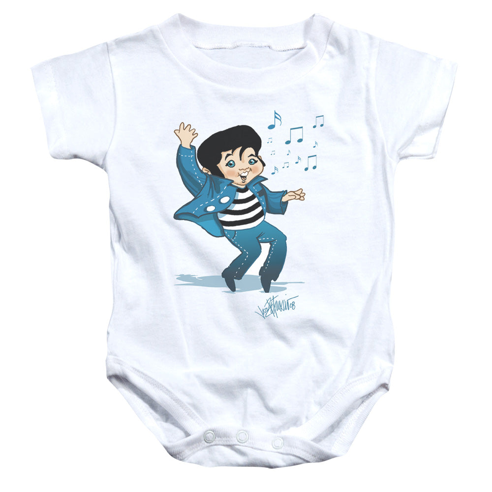 ELVIS PRESLEY/LIL JAILBIRD - INFANT SNAPSUIT - WHITE