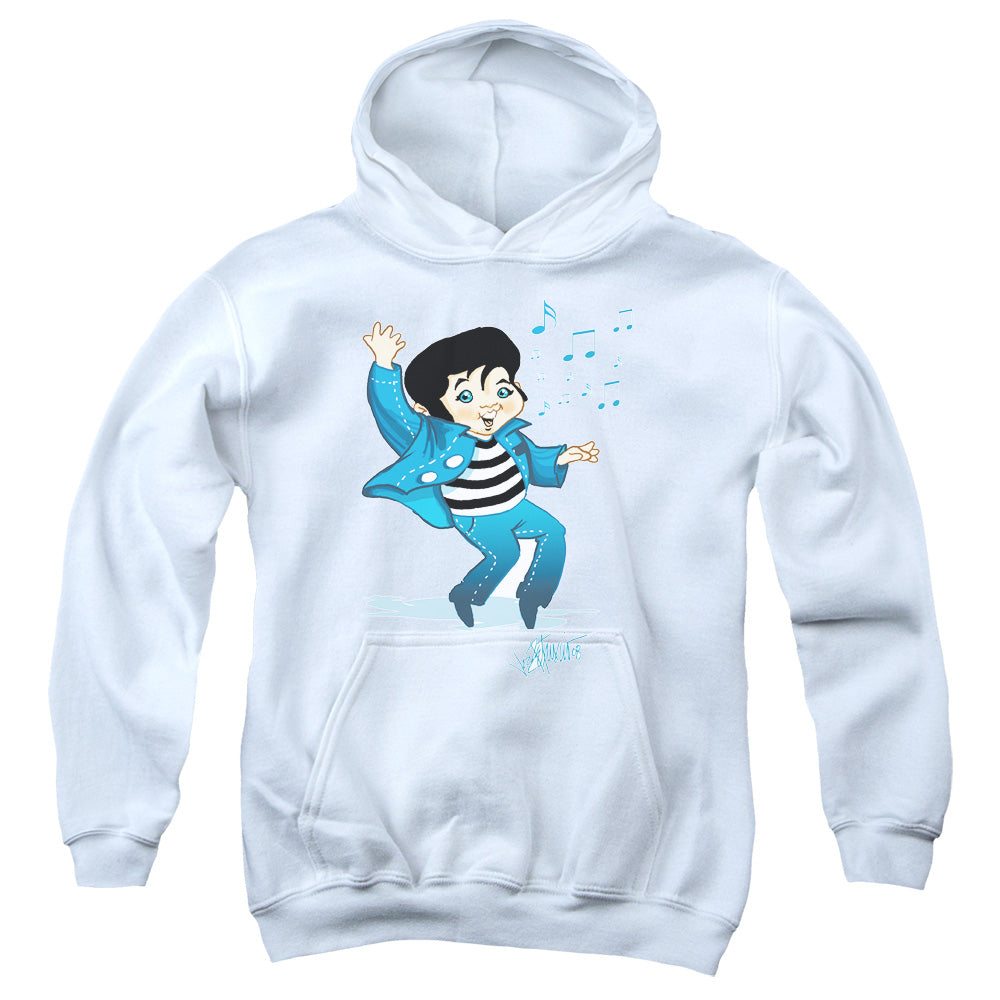 ELVIS PRESLEY/LIL JAILBIRD - YOUTH PULLOVER HOODIE - WHITE
