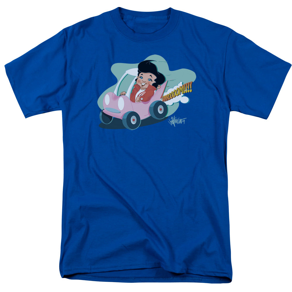 ELVIS PRESLEY/SPEEDWAY - S/S ADULT 18/1 - ROYAL BLUE