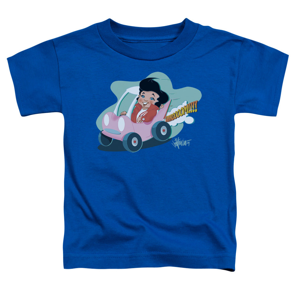 ELVIS PRESLEY/SPEEDWAY - S/S TODDLER TEE - ROYAL BLUE