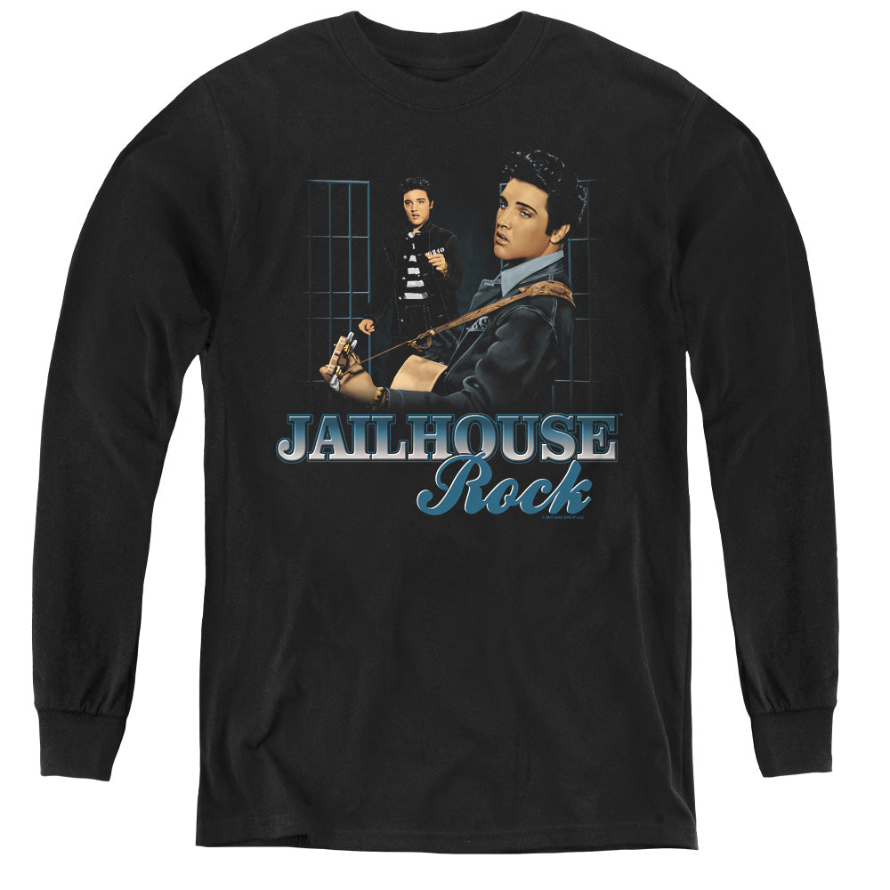 ELVIS PRESLEY/JAILHOUSE ROCK - YOUTH LONG SLEEVE TEE - BLACK