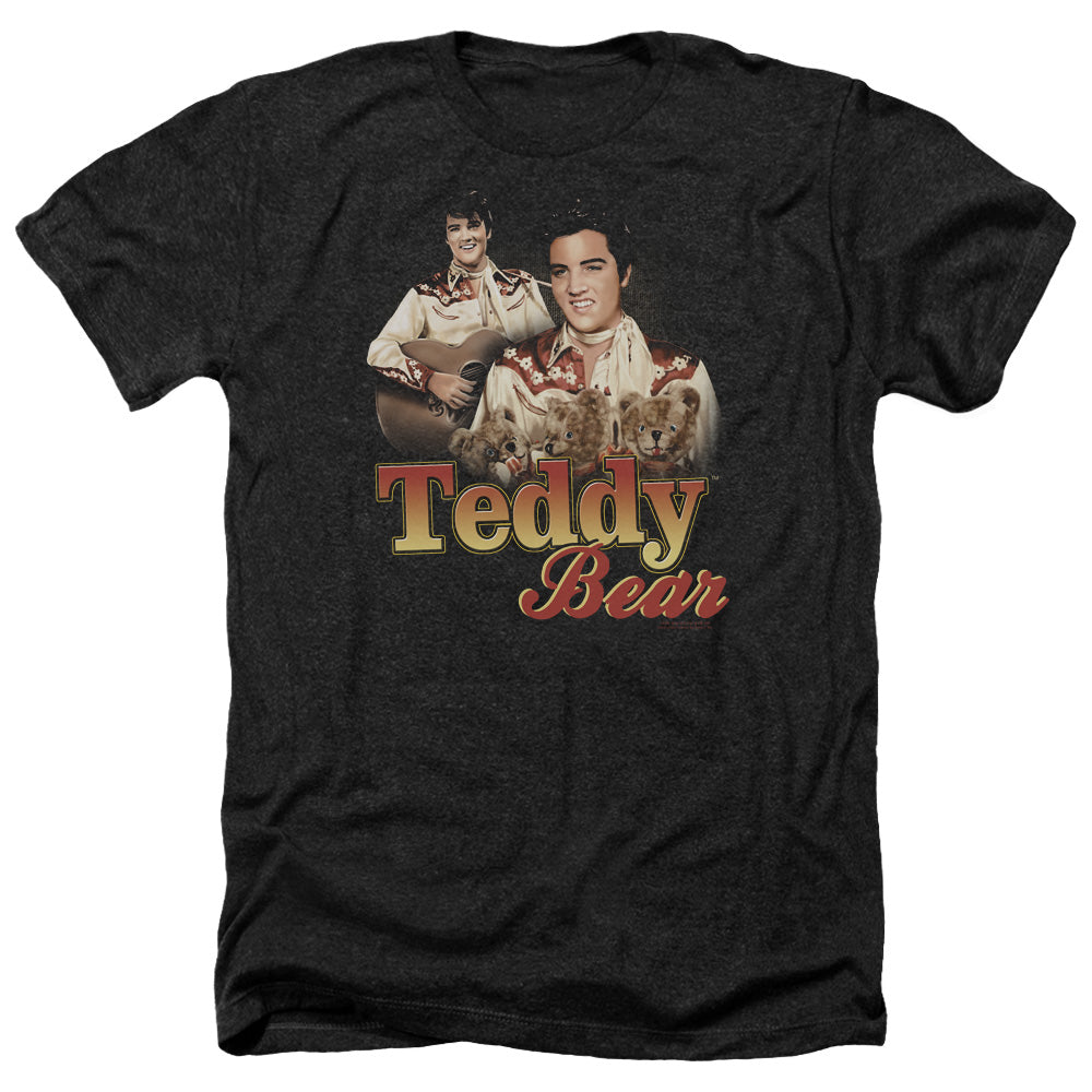 ELVIS PRESLEY/TEDDY BEAR - ADULT HEATHER - BLACK