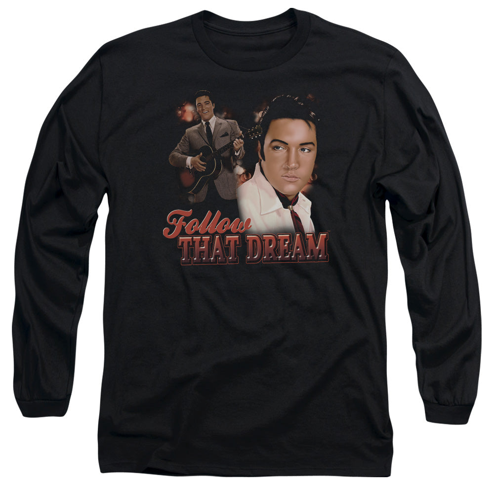 ELVIS PRESLEY/FOLLOW THAT DREAM -  L/S ADULT 18/1  - BLACK