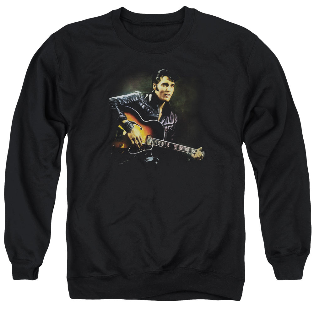 ELVIS PRESLEY/1968 - ADULT CREWNECK SWEATSHIRT - BLACK