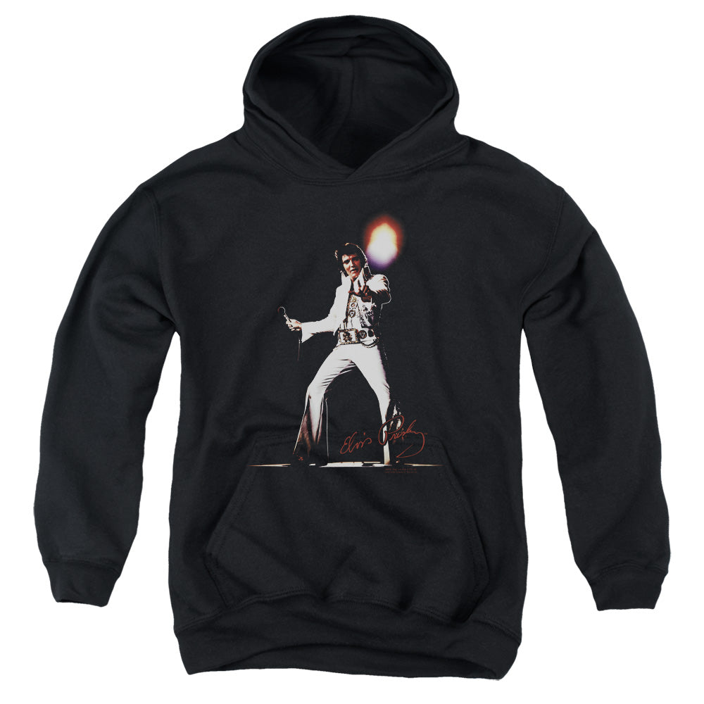 ELVIS PRESLEY/GLORIOUS - YOUTH PULLOVER HOODIE - BLACK