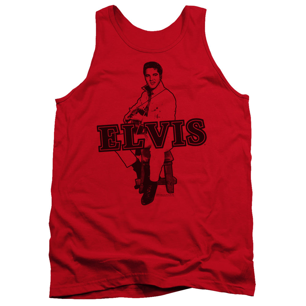 ELVIS PRESLEY/JAMMING - ADULT TANK - RED
