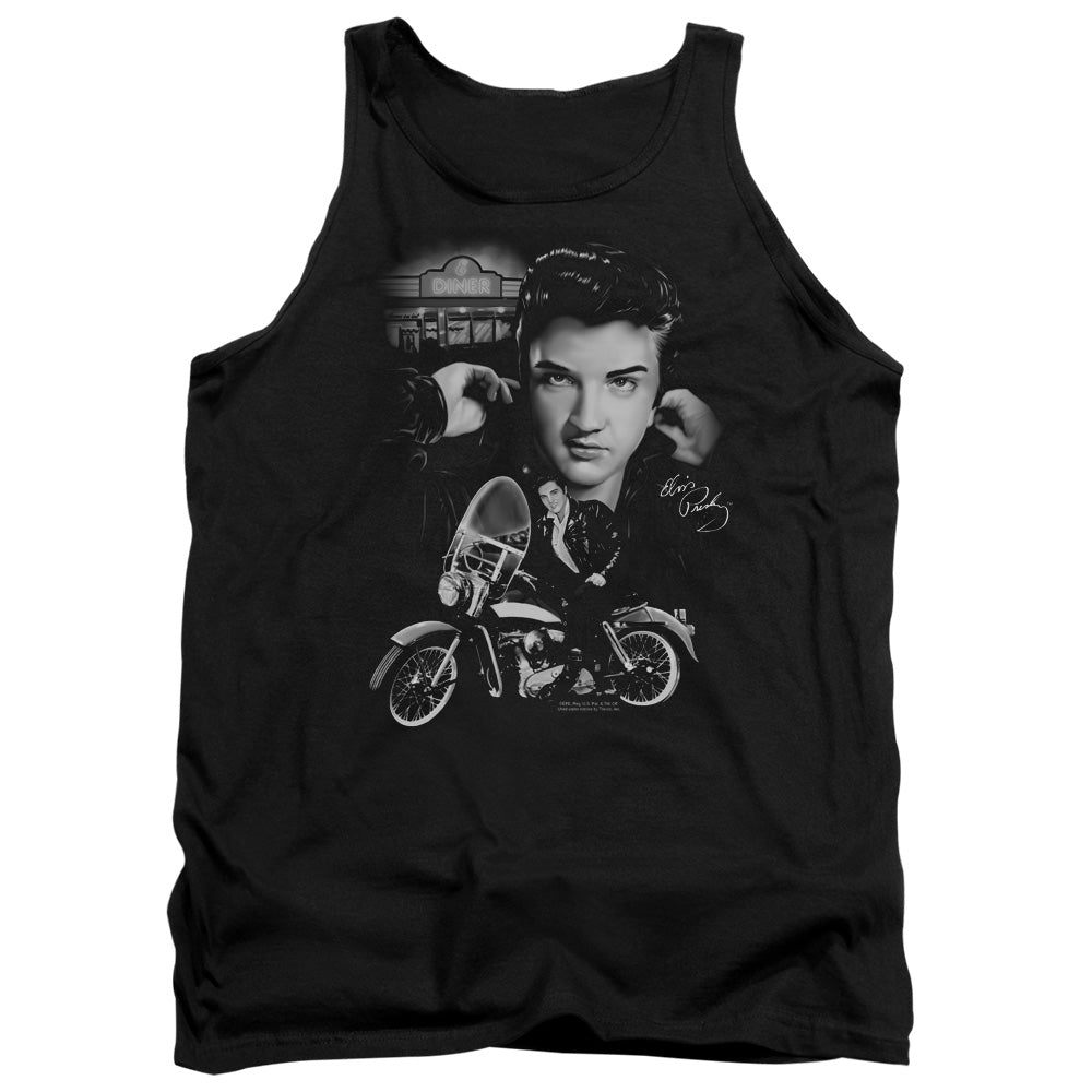 ELVIS PRESLEY/THE KING RIDES AGAIN - ADULT TANK - BLACK