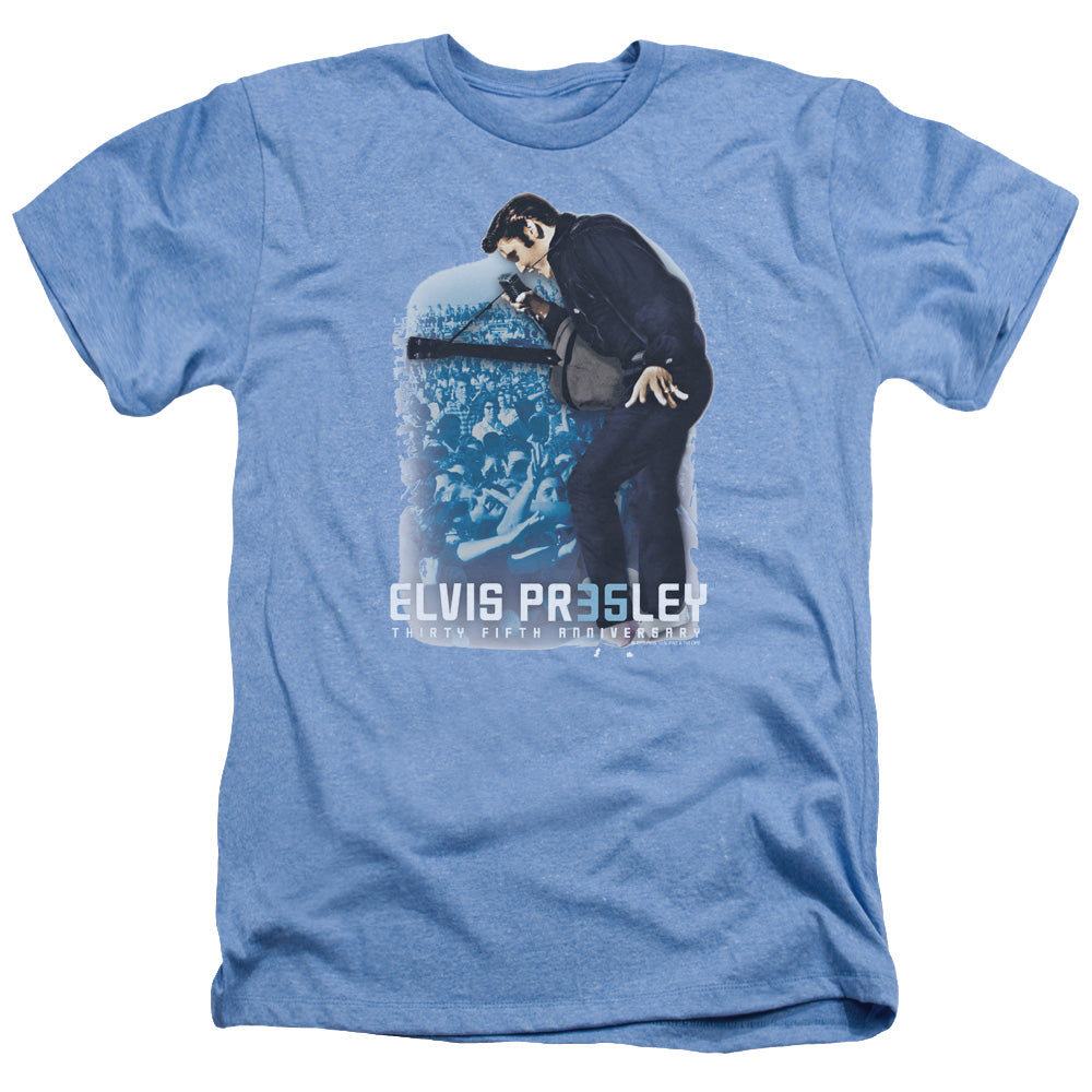 ELVIS PRESLEY/35TH ANNIVERSARY 3 - ADULT HEATHER - LIGHT BLUE