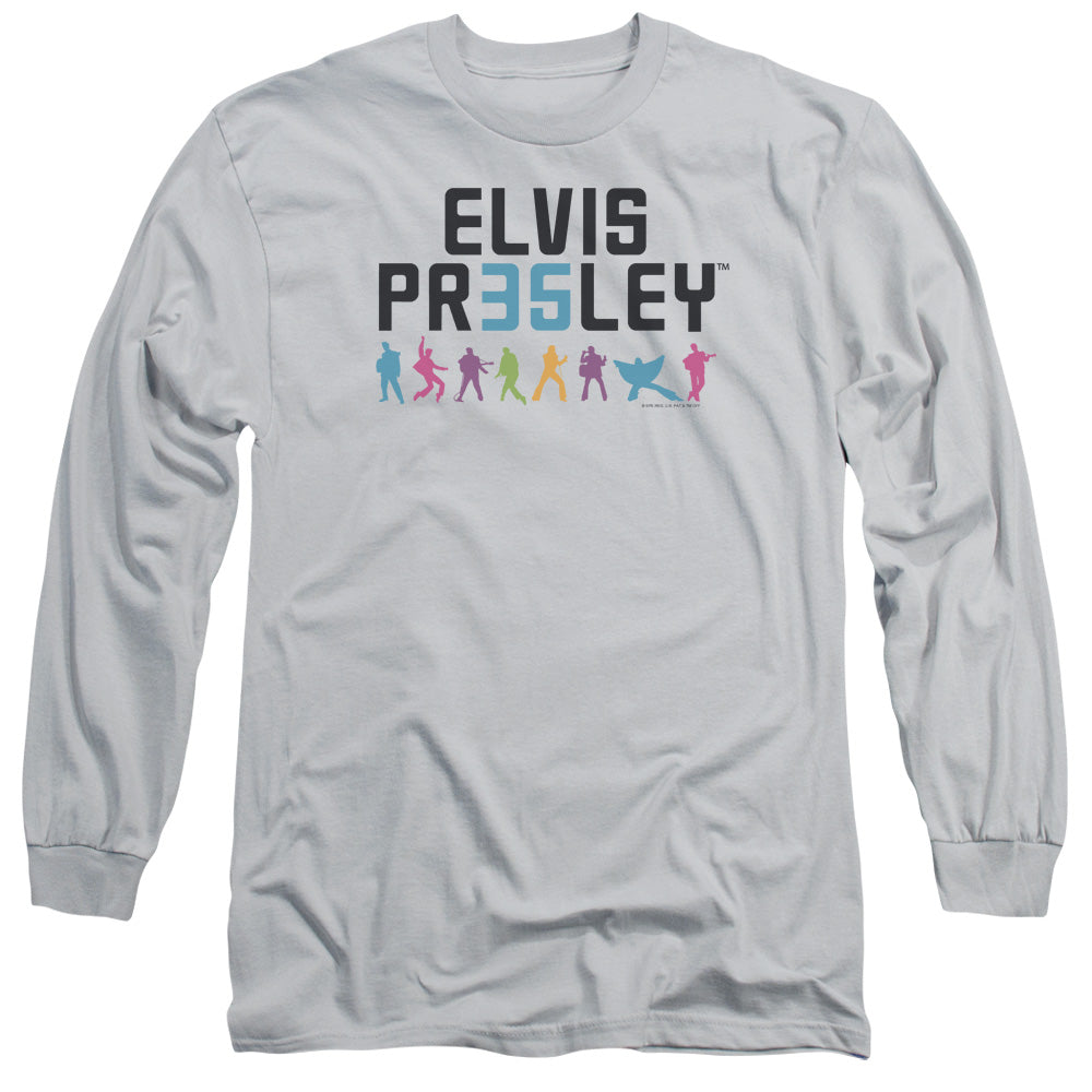ELVIS PRESLEY/35 - L/S ADULT 18/1 - SILVER