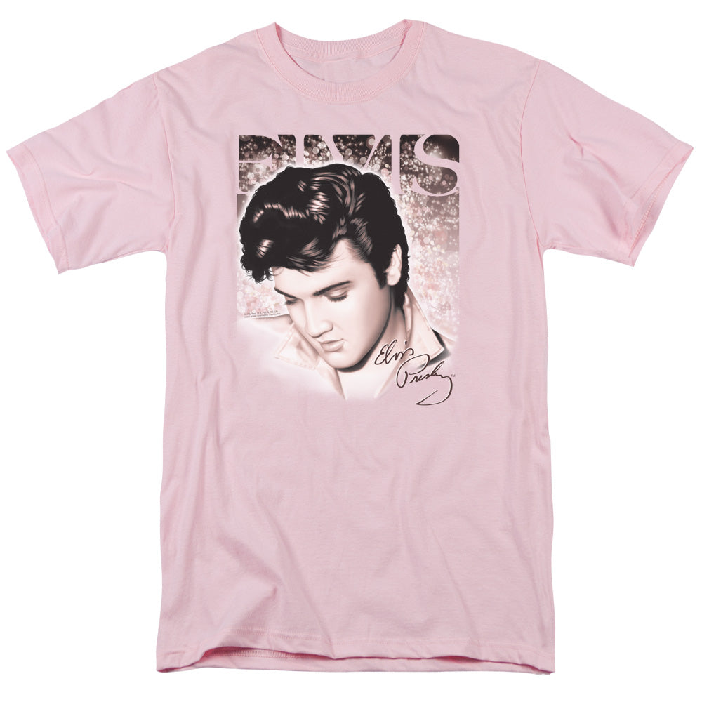 ELVIS PRESLEY/STAR LIGHT - S/S ADULT 18/1 - PINK