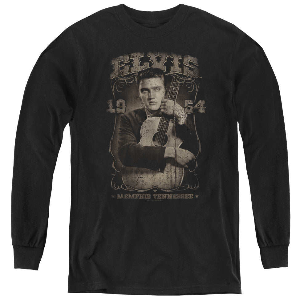 ELVIS PRESLEY/1954 - YOUTH LONG SLEEVE TEE - BLACK