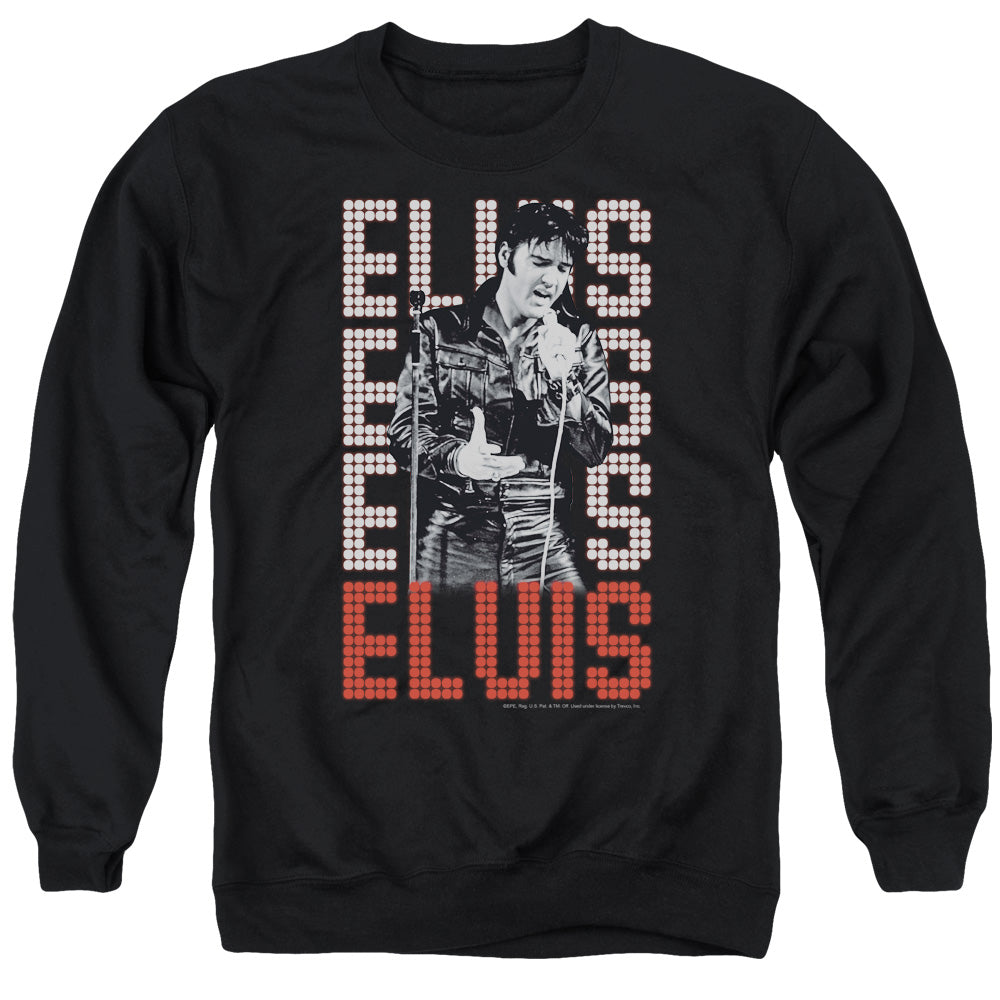 ELVIS PRESLEY/1968 - ADULT CREWNECK SWEATSHIRT - BLACK
