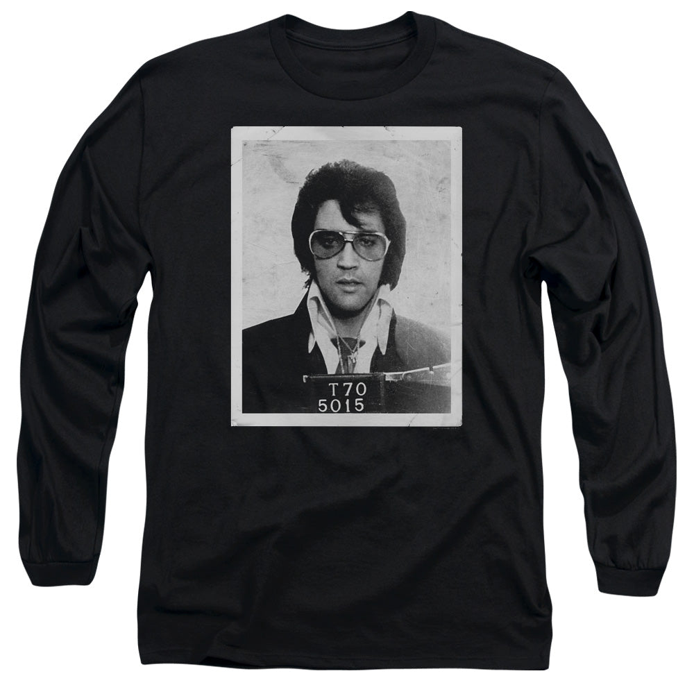 ELVIS PRESLEY/FRAMED - L/S ADULT 18/1 - BLACK