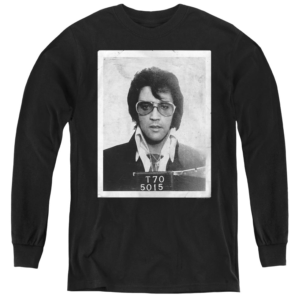 ELVIS PRESLEY/FRAMED - YOUTH LONG SLEEVE TEE - BLACK
