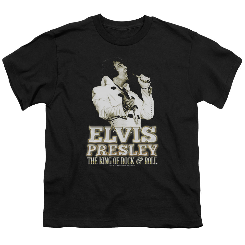 ELVIS PRESLEY/GOLDEN - S/S YOUTH 18/1 - BLACK