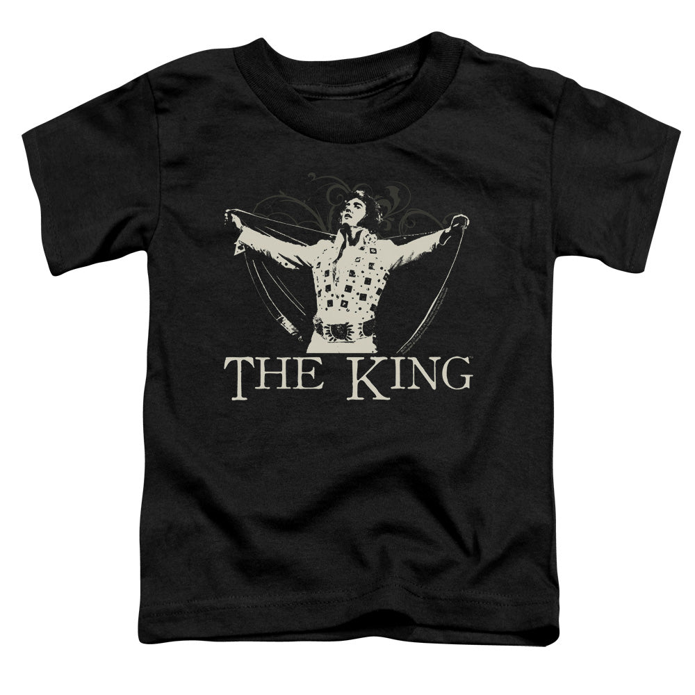 ELVIS PRESLEY/ORNATE KING - S/S TODDLER TEE - BLACK